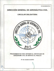 CO DA-02/2010 R2 Procedimientos para obtener el Certificado de