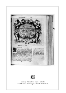 Catàlogo “62”de libros mapas y grabados