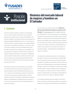 Dinámica del mercado laboral - Fundación Salvadoreña para el