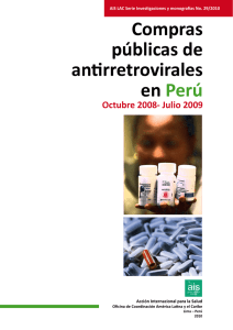 Compras públicas de antirretrovirales en Perú