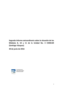 Segundo informe extraordinario sobre la situación de