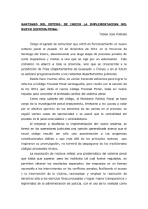 SANTIAGO DEL ESTERO: SE INICIO LA IMPLEMENTACION DEL