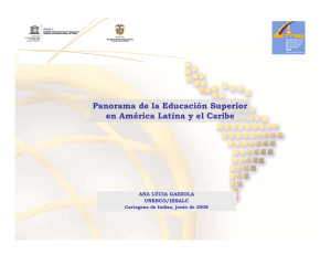 Panorama de la Educación Superior en América Latina y el