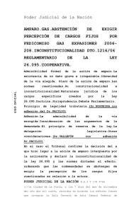 Poder Judicial de la Nación AMPARO.GAS.ABSTENCIÓN DE