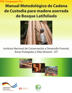 Manual Metodológico de Cadena de Custodia para madera
