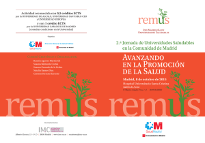 Programa Jornada Remus - Universidad de Alcalá