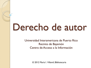 Derechos de Autor - Universidad Interamericana de Puerto Rico