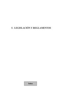 5. legislación y reglamentos