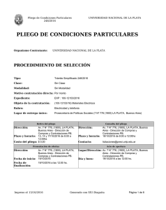 Descargar Pliego - Universidad Nacional de La Plata