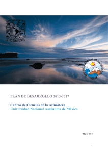 PLAN DE DESARROLLO 2013-2017 Centro de Ciencias de la