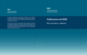 Guía de estilo y formato - Instituto Interamericano de Derechos