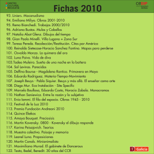 Fichas 2010 - Centro Cultural Recoleta
