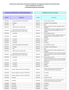 Anexo 5.1 de conformidad con Res COMIECO 318-2013
