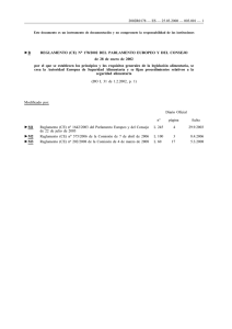Reglamento (CE) nº 178/2002 - Ministerio de Agricultura