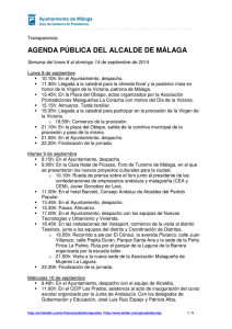 agenda pública del alcalde de málaga