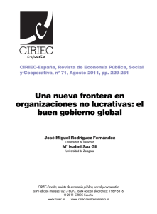 Una nueva frontera en organizaciones no - Revista CIRIEC