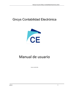 Manual de Usuario de GNcys Contabilidad Electrónica 2015
