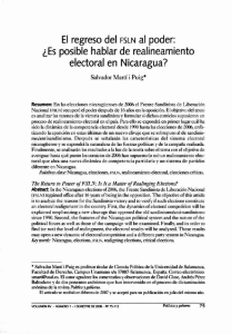 electoral en Nicaragua? - Aleph Ciencias Sociales