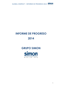 SIMON - Informe Progreso 2014
