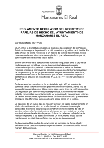 reglamento parejas hecho - Ayuntamiento de Manzanares El Real