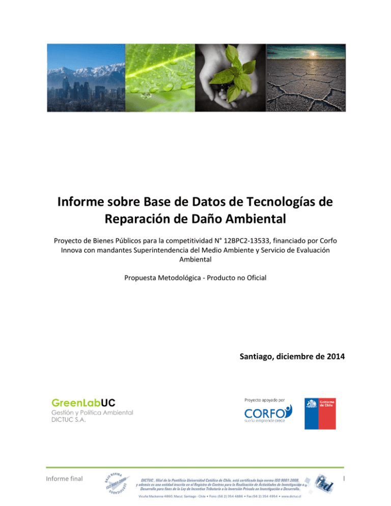 Informe Sobre Base De Datos De Tecnolog as De Reparaci n De