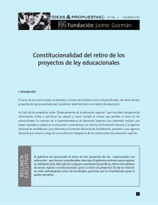 Constitucionalidad del retiro de los proyectos de ley educacionales