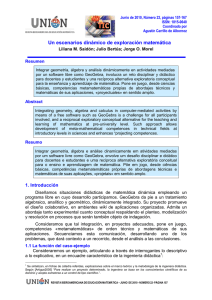 Un escenarios dinámico de exploración matemática