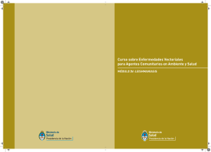 Módulo IV: Leishmaniasis - Ministerio de Salud de la Nación