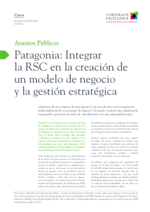 Patagonia: Integrar la RSC en la creación de un modelo de negocio