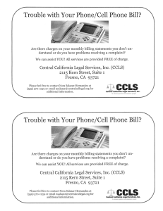 Trouble with Your Phonelcell Phone Bill?