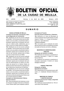 boletin oficial - Ciudad Autónoma de Melilla