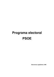 Programa Electoral - Generales 1996