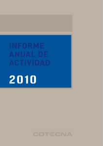 Informe de Actividad 2010