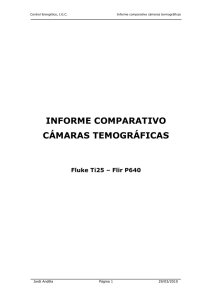 para una comparativa con otras cámaras termográficas