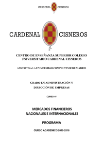 Programa - CES Cardenal Cisneros