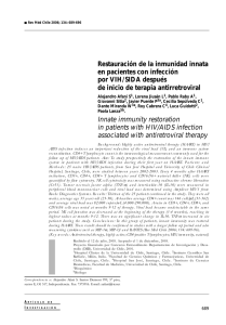 Restauración de la inmunidad innata en pacientes con infección por