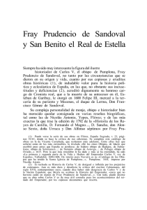 Fray Prudencio de Sandoval y San Benito el Real de Estella