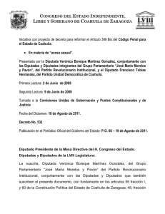 Ref Art 399 Bis Código Penal - Congreso del Estado de Coahuila