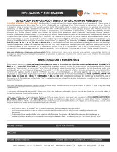 Disclosure and Authorization.Spanish