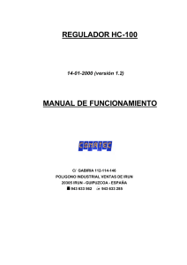 regulador hc-100 manual de funcionamiento