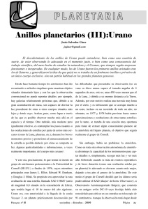 Anillos planetarios (III): Urano