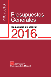 proyecto presupuestos de la comunidad de