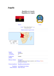 Angola: Información General - Proyecto Eficiencia de Cosecha y