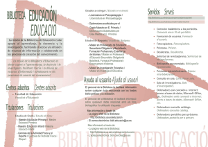 educación educació - Biblioteca de la Universidad de Alicante