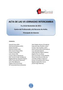 Acta de VII Jornadas 2011