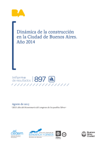 Dinámica de la construcción en la Ciudad de Buenos Aires. Año 2014