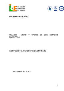 Informe Financiero a Septiembre-2013