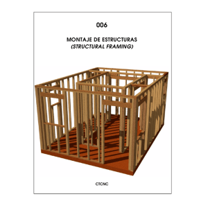 montaje de estructuras (structural framing)