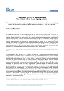 Reforma policial - Programa de Cooperaci&oacute;n en Seguridad Regional
