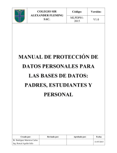 Manual de Ley de Protección de Datos Personales